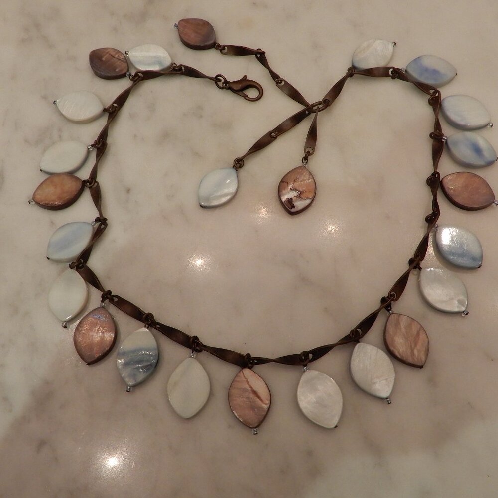 Artisan Made Shell Necklace and Earrings